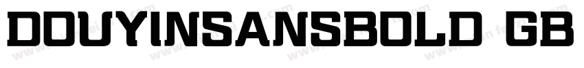 DOUYINSANSBOLD GB GBpc字体转换